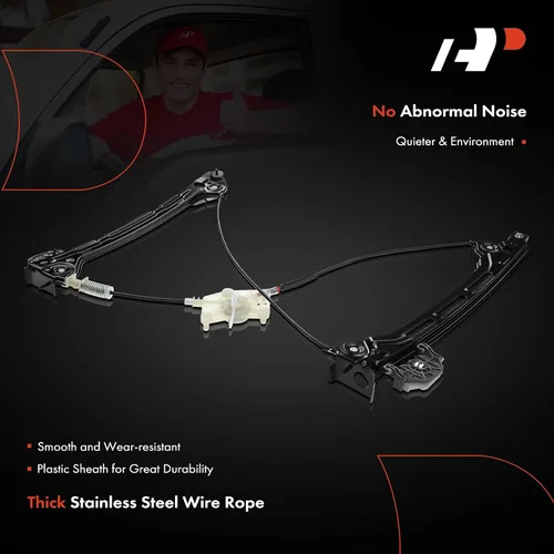 Miniatura 4 de A-Premium Elevalunas eléctrico sin motor para el lado del pasajero delantero compatible con Volkswagen Beetle 2013-2015, solo compatible