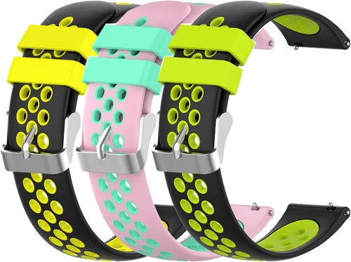 Miniatura 13 de FitTurn Bandas de liberación rápida con agujero transpirable de 0.787 in compatibles con Garmin Approach S40/Forerunner 245 645 165