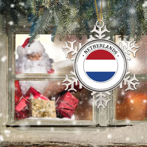 Miniatura 6 de Regalo de relleno de calcetín de Navidad de los Países Bajos para niños, regalo de recuerdo de país patriótico, adorno de Navidad para niños