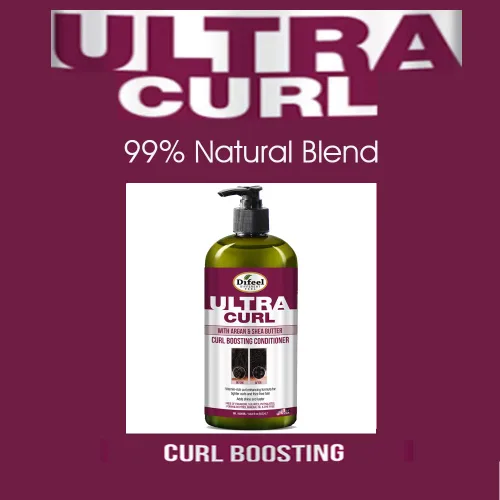 Miniatura 7 de Difeel Ultra Curl con Argán y Manteca de Karité - Acondicionador para aumentar los rizos, 33.8 oz.
