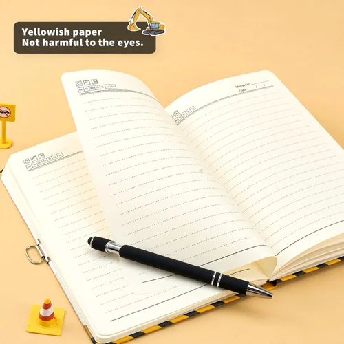 Miniatura 6 de Diario Luminoso de Camiones para Niños de WERNNSAI, Diario Secreto con Cerradura y Llaves, Cuaderno de Diario para Niños, Regalo de Cumpleaños