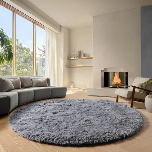 Miniatura 112 de ONASAR - Alfombra de pasillo negra de 2 x 6 pies, esponjosa, lavable, ultrasuave, afelpada, peluda, tapete para bebés, dormitorio de niños, armario