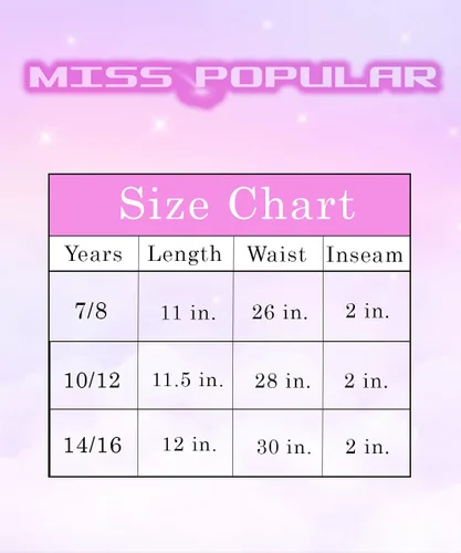 Miniatura 4 de MISS POPULAR Paquete de 4 pantalones cortos de papel súper suaves con bolsillos para niñas, diseños lindos de verano, tallas 7-16