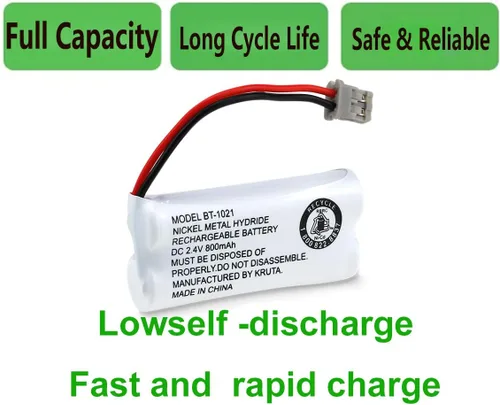 Miniatura 6 de BT-1021 BBTG0798001 Compatible con Uniden BT-1021 BT1021 BT-1008 BT-1016 BT-1025 2.4V 800mAh Batería de repuesto recargable para teléfono inalámbrico