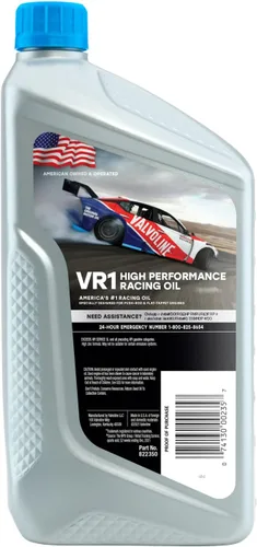 Miniatura 2 de Valvoline VR1 Racing SAE 50 Aceite de Motor de Alto Rendimiento Alto Zinc 1 QT (Paquete de 2)