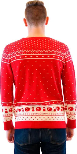 Miniatura 4 de The Big Lebowski The Dude Abides Ugly Christmas Sweater, Rojo