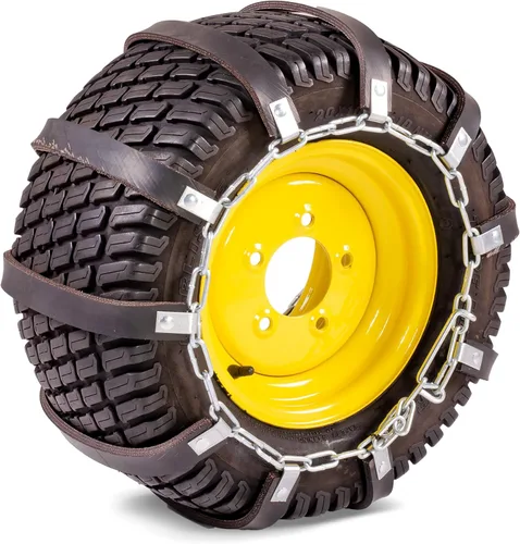 Miniatura 6 de TerraKing 45-0620 TerraGrips-22 x 11-10; 23 x 9.5-12; diseñado para montar tractores de césped y jardín para nieve