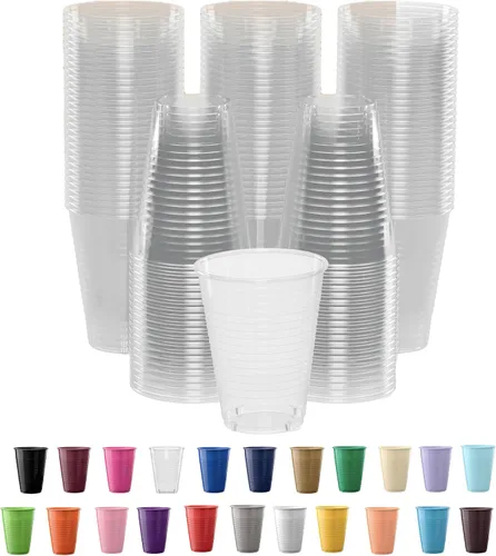 Miniatura 15 de Party Solids Vasos de plástico negros - 12 onzas, paquete de 100
