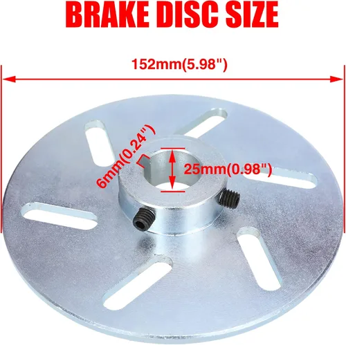 Miniatura 7 de GREHUA Kit de Frenos para Go Kart Compatible con Yerf-Dog Manco 9598 9597 ASW Bristers Airheart MB-1, Pinza de Freno de Disco Mecánica con Soporte