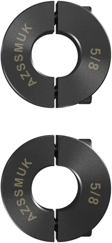 Miniatura 16 de 1" agujero doble Split eje collar negro óxido conjunto tornillo estilo (4 PCS)