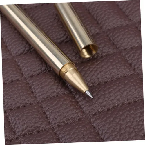 Miniatura 4 de TEHAUX Pluma de letrero de metal de 0.020 in de latón, superficie de espejo de gel, ideal para necesidades de oficina
