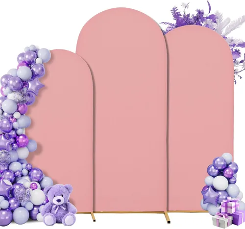 Miniatura 37 de Funda para arco de boda de 6 pies, tela elástica para arcos pequeños, cabinas de fotos y decoración de fiestas, para cumpleaños, duchas
