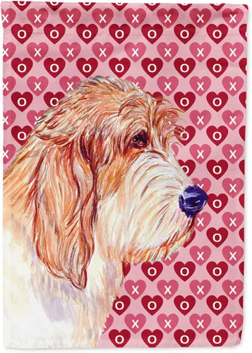 Miniatura 75 de Caroline's Treasures SS4484GF Bandera de jardín con diseño de bulldog inglés y corazones para el Día de San Valentín, bandera decorativa para patio