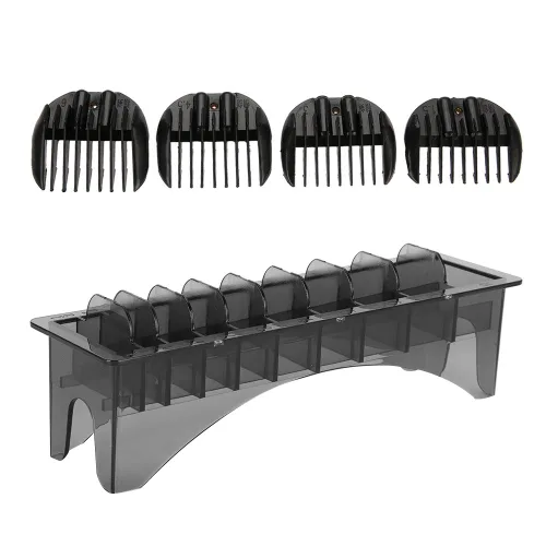 Miniatura 5 de Plplaaoo Caja de almacenamiento universal para cortapelos de 10 rejillas, organizador profesional para cortapelos eléctricos, estuche rectangular