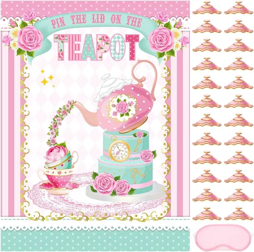 Miniatura 19 de Juego de fiesta de sirena con cola adhesiva Faccito Juego de sirena Incluye póster grande de 21 x 28 pulgadas 24 piezas de pegatinas reutilizables
