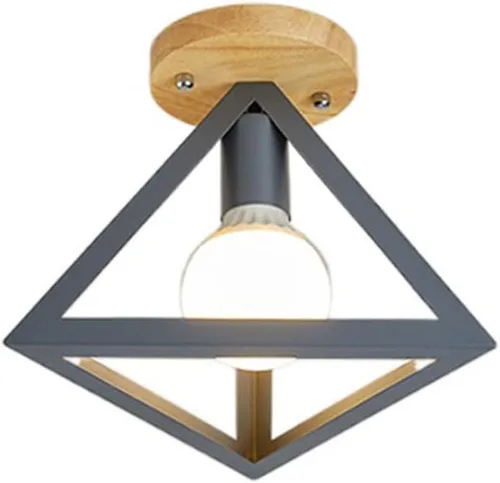 Miniatura 9 de RCIDOS Nordic - Lámpara de techo semiempotrada para el hogar, pasillo, montaje empotrado, E27, fácil de instalar, iluminación creativa para pasillo