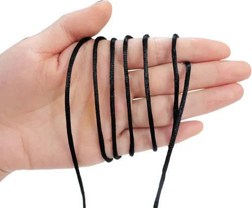 Miniatura 5 de FQTANJU Cordón de nailon satinado de 300 pies de 0.079 in para nudos chinos, artes y manualidades, pulseras de macramé, collares, fabricación