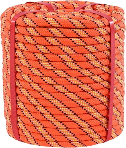 Miniatura 12 de Cuerda de Aparejo para Arborista Cuerda de Toro (1/2 pulgada x 150 pies) Cuerda de Arborista Trenzada de Poliéster de 48 Hebras para Diversas