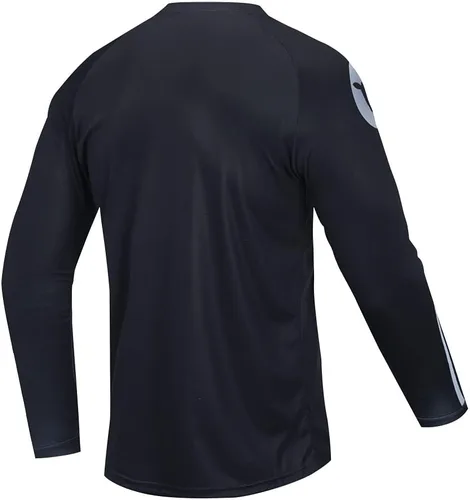 Miniatura 2 de Camiseta de ciclismo de manga larga para hombre, camiseta de ciclismo de montaña, secado rápido y absorción de humedad