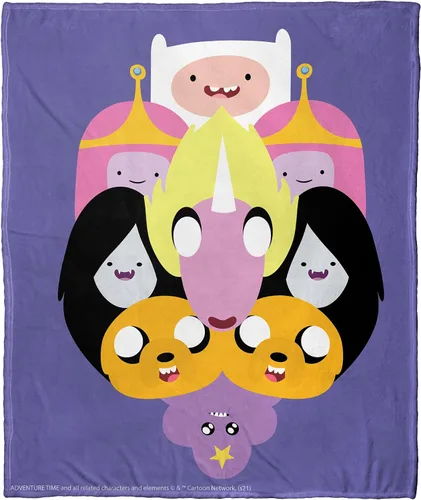 Miniatura 8 de Northwest Adventure Time - Manta de seda táctil, 50 x 60 pulgadas, Adventure Comic