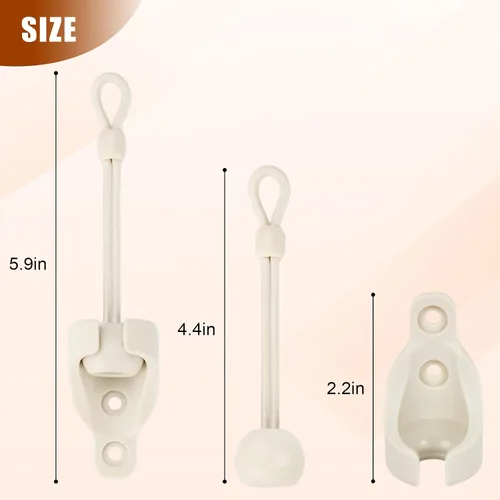 Miniatura 6 de Piezas de repuesto para cortina de sombrilla, kit de salto elástico, adecuado para persianas enrollables externas de Coolaroo, y compatible