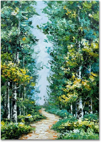 Miniatura 14 de Alenoss Pinturas Metálicas Abstractas 100% Hechas a Mano Lienzo Arte de Pared Textura Gruesa Única Superficie Áspera Pintura al Óleo Moderna 48x24