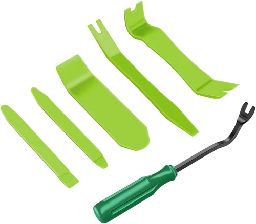 Miniatura 14 de GOOACC Kit de herramientas de extracción de moldura automática de 6 piezas, kit de herramientas antiarañazos para panel de tablero de audio de Negro