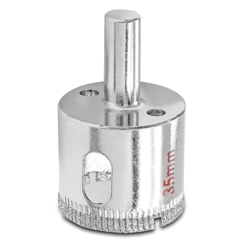 Miniatura 5 de Luomorgo Sierra de agujero de diamante de 35mm/1 3/8 Pulgadas, brocas de diamante de 1.1 pulgadas de profundidad de corte para vidrio, cerámica