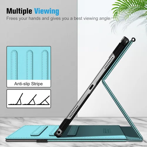 Miniatura 3 de Fintie Funda para Samsung Galaxy Tab A8 de 10.5 pulgadas modelo 2022 (SM-X200/X205/X207), cubierta trasera inteligente de visión multiángulo