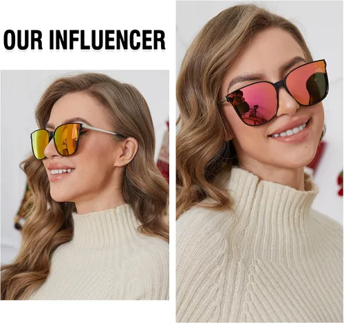 Miniatura 2 de Duco - Lentes de sol redondos vintage para mujeres y hombres con protección UV de moda para la playa
