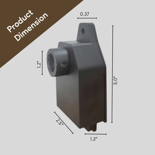 Miniatura 2 de Ironsmith Lighting Products Placa de montaje de latón, montaje empotrado en superficie resistente para iluminación de paisaje al aire libre de bajo