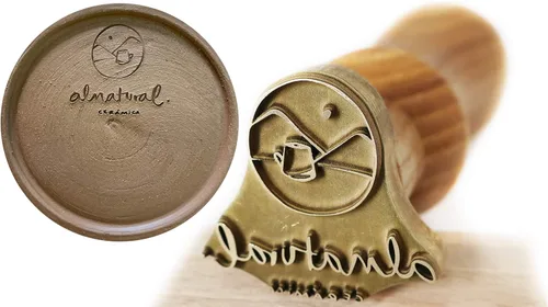 Sello de arcilla personalizado | Sello de cerámica | Sello de cerámica | Sellos de arcilla | Sellos de cerámica | Sellos de madera para arcilla |