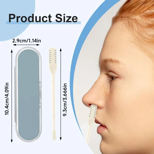 Miniatura 6 de Tijeras para recortar cejas, 2 en 1 mejoradas 2025 con peine, recortadora de cejas para mujeres, herramienta de aseo facial, artículos esenciales