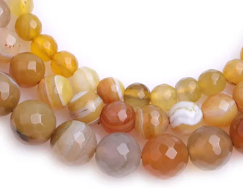 Miniatura 63 de GEM-Inside - Cuentas sueltas de cornalina roja naranja facetada de 0.236 pulgadas (0.236 in), cuentas de energía natural para hacer joyas, redondas
