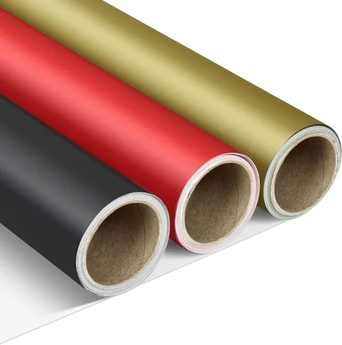 VISPAD Rollos de papel de regalo, 3 mini rollos de 17 x 120 pulgadas, perfectos para envolver paquetes de regalo, manualidades, envoltura de regalo