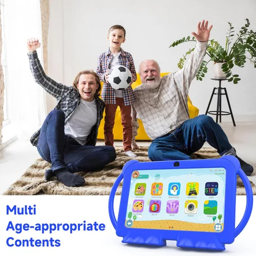 Miniatura 4 de Tablet para niños 2025, tablet Android 12 para niños de 7 pulgadas, 4+32GB ROM (1TB expandible), tablet para niños pequeños con control parental