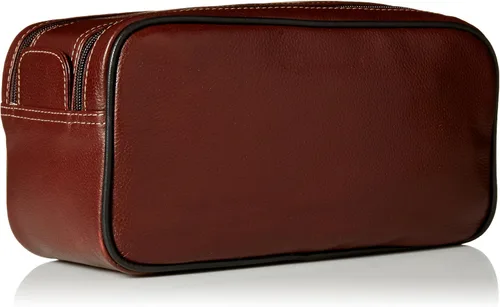 Miniatura 2 de Dopp Sillín de campo para hombre con cremallera múltiple, kit de viaje de cuero, Marrón