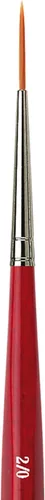 Miniatura 364 de da Vinci Watercolor Series 5580 CosmoTop Spin Pincel de Pintura, Redondo Sintético con Mango Rojo