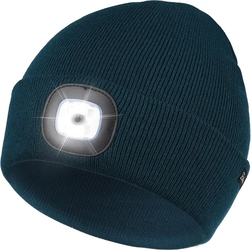 Miniatura 39 de Etsfmoa Gorro unisex con la luz, regalos para hombres, papá, padre, gorras recargables por USB