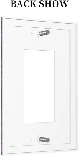 Miniatura 4 de Cubiertas Decorativas de Tomacorrientes Estilo Gótico Cuervo Flores Púrpuras 1 Gang Interruptor de Luz Simple Basculante Placa Cubierta Placas