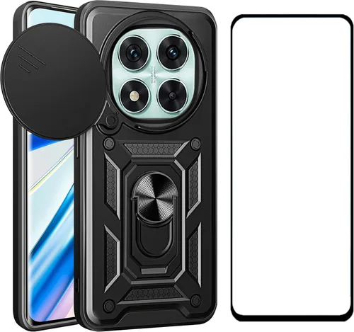 Miniatura 32 de Funda para Motorola Moto G 5G 2024 con protector de pantalla, funda protectora con protector de cámara, funda protectora con función atril para Moto