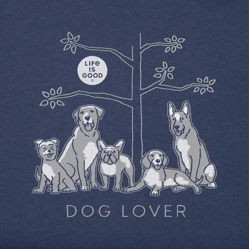 Miniatura 2 de Life is Good Women's Dog Lover Tree Cotton Crewneck Tee Short Sleeve Graphic T-Shirt