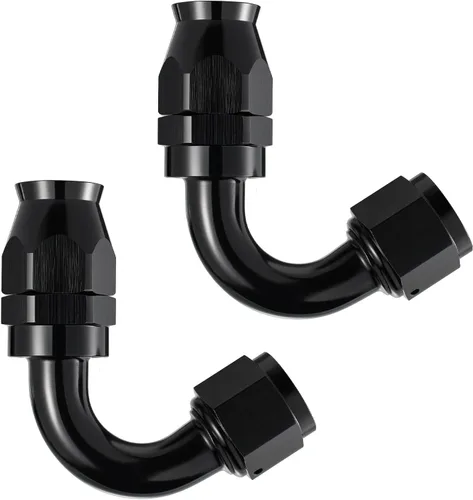 Miniatura 21 de EVIL ENERGY 6AN PTFE montaje extremo manguera montaje 180 grados negro para manguera de PTFE solamente 2PCS