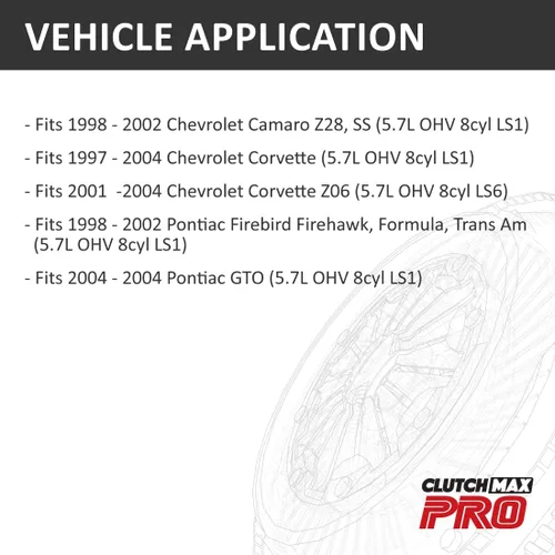 Miniatura 2 de PRO Performance Chromoly - Volante de embrague compatible con Chevrolet Camaro 1998-2002 1997-2004 Corvette 1998-2002 Pontiac Firebird Firehawk