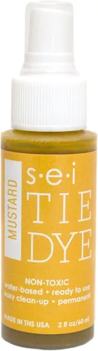 Miniatura 55 de S.E.I. Botella de spray de teñido anudado de caléndula: 2 oz. Spray de tinte de tela no tóxico, tinte permanente para ropa DIY, One Step