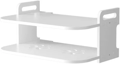 Denpetec Estante flotante para componentes de TV, estante de caja de TV, reproductor de DVD grueso, estante para colgar en la pared, estante de