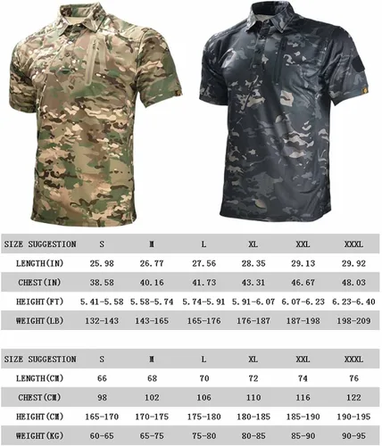 Miniatura 6 de HARGLESMAN Polo táctico de manga corta para hombre (S-3XL)