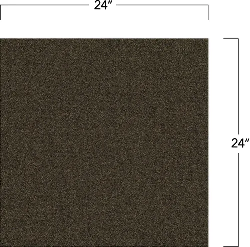 Miniatura 3 de Mohawk Advance 24" x 24" Berber (bucle), 0.11" altura de la pila, baldosa de alfombra, fibra de nailon, color Tierra, (24 baldosas)
