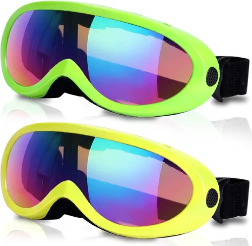 Miniatura 8 de Lentes protectores para esquiar 2 unidades, anteojos protectores para snowboard para niños, niñas, jóvenes, hombres