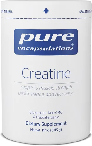 Pure Encapsulations Creatina - Suplemento de creatina - Fuerza muscular, rendimiento y recuperación - Polvo de recuperación pre-entrenamiento - Sin